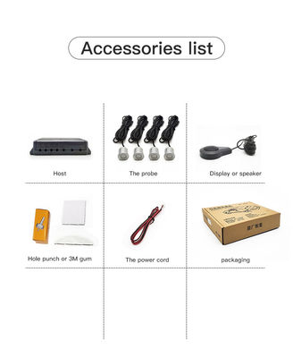 안전 주차 레이더 4 프로브 부저 유형 자동차 사각 지대 센서