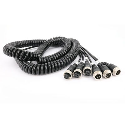 Car Camera Accessories - Flexible Coiled Cable for Vehicle Camera Systems with HD Signal Transmission