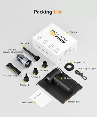 차량 내부용 16피트 전원 코드 및 디테일링 액세서리가 포함된 휴대용 12V 차량용 청소기