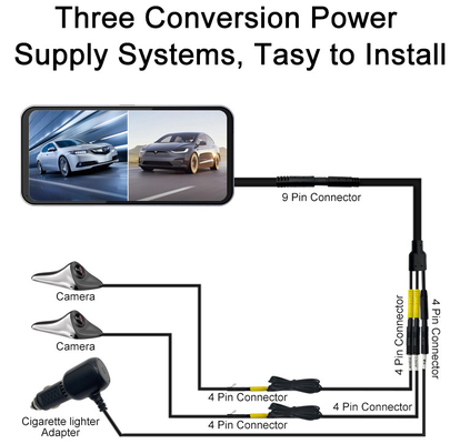 가벼운 측면 충돌 경고 시스템, 작동 전압 12V-24V, 무게 0.5kg