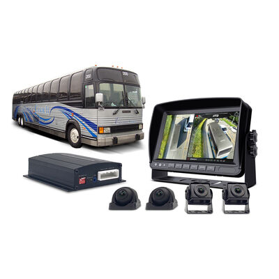 Heavy Duty Vehicle Surround View Camera Kit with 4 Cameras and 10-Inch Display for Truck