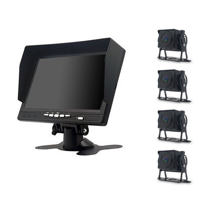 4-Channel Camera System with 7-Inch IPS Screen for Real-Time Display and Parking Assistance