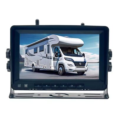 고화질 무선 트럭 DVR 모니터, 7인치 야간 투시 와이파이 태양광 후방 백업 레코더 카메라 (Winnebago Travato RV 후진용)