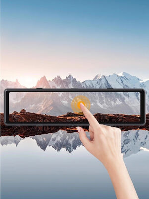 전면 및 측면 카메라를 갖춘 다중 채널 백미러 모니터링 시스템