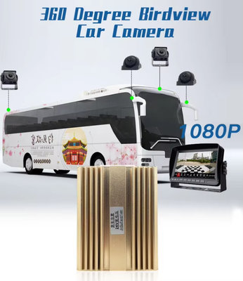 4채널 360도 파노라마 뷰 서라운드 뷰 모니터링과 함께 중량 트럭 카메라 시스템