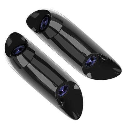 AHD 1080P HD IP67 Waterproof 140° Wide Angle Dual View Blind Spot Camera for Vehicle Side Monitoring