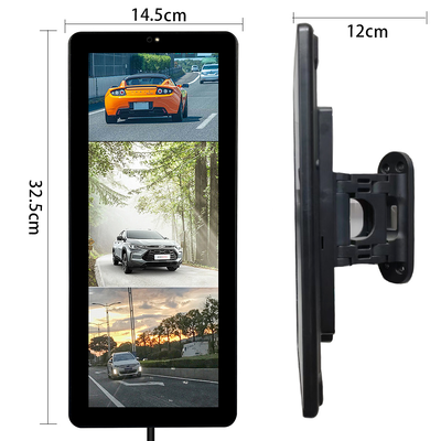 12.3 Inch 1080P AHD Electronic Rearview Mirror System with DVR Recording, AI BSD and Side View Cameras for Trucks and Buses