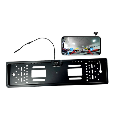 HD 170도 유럽 번호판 카메라, 무선 5G WiFi 자동차 DVR 레코더, iPhone 및 Android 전화와 호환되는 전면 및 후면보기 카메라