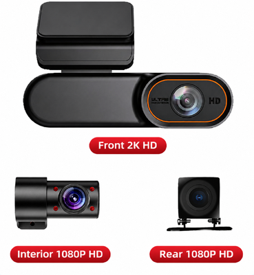 4G LTE 2K HD 스마트 대시 카메라와 GPS 추적